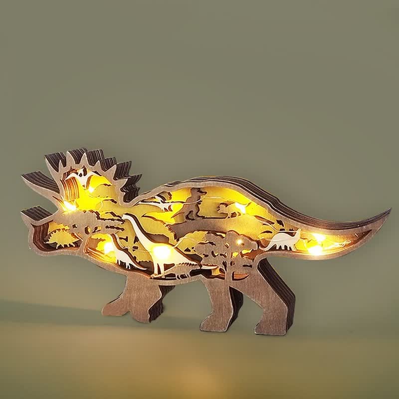 Creative Dinosaur Decoration 3D Tyrannosaurus Statue Desktop Decoration Lights mysite