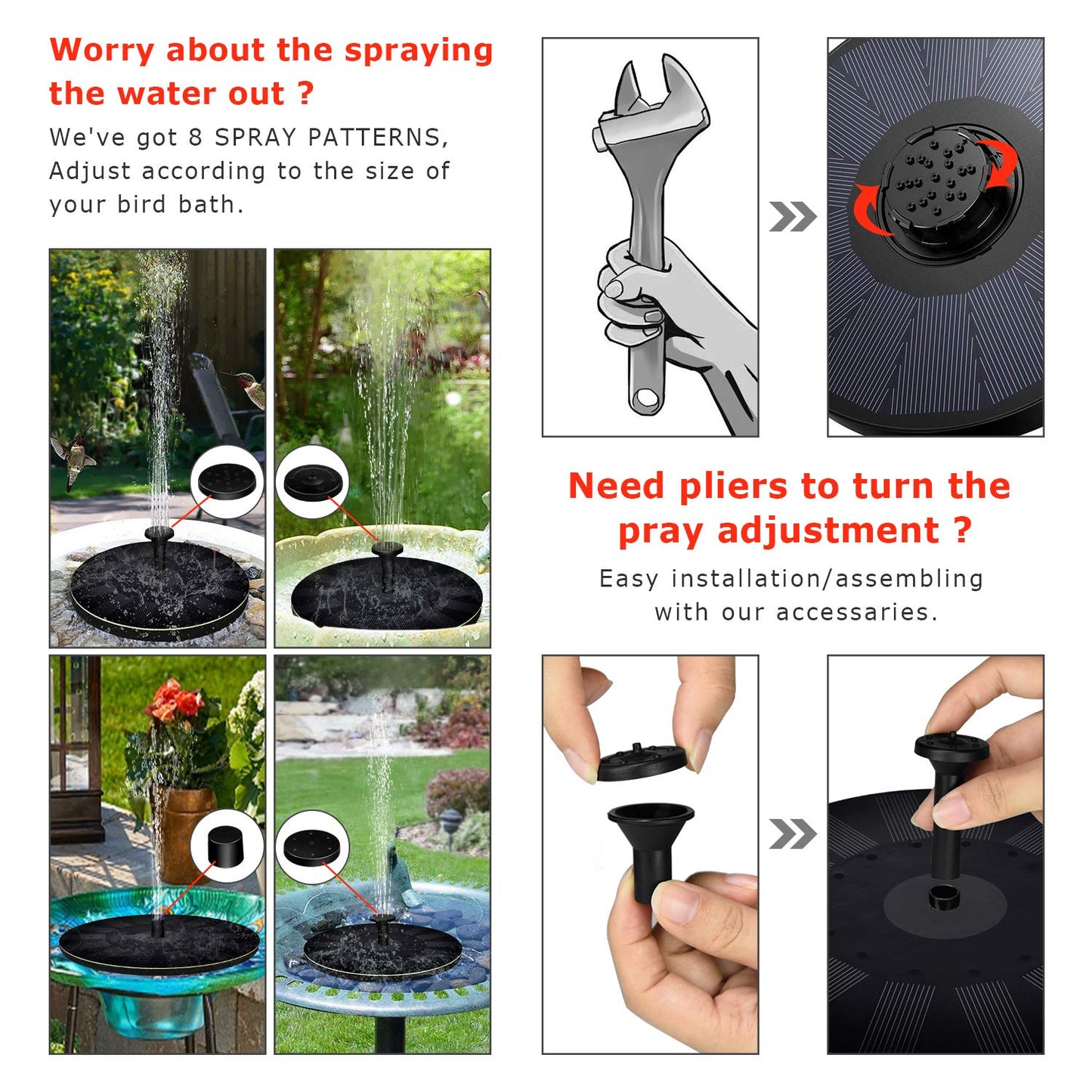 πBest Mother's Day Gift Of 2023π - Solar outdoor fountain-The perfect garden decoration mysite