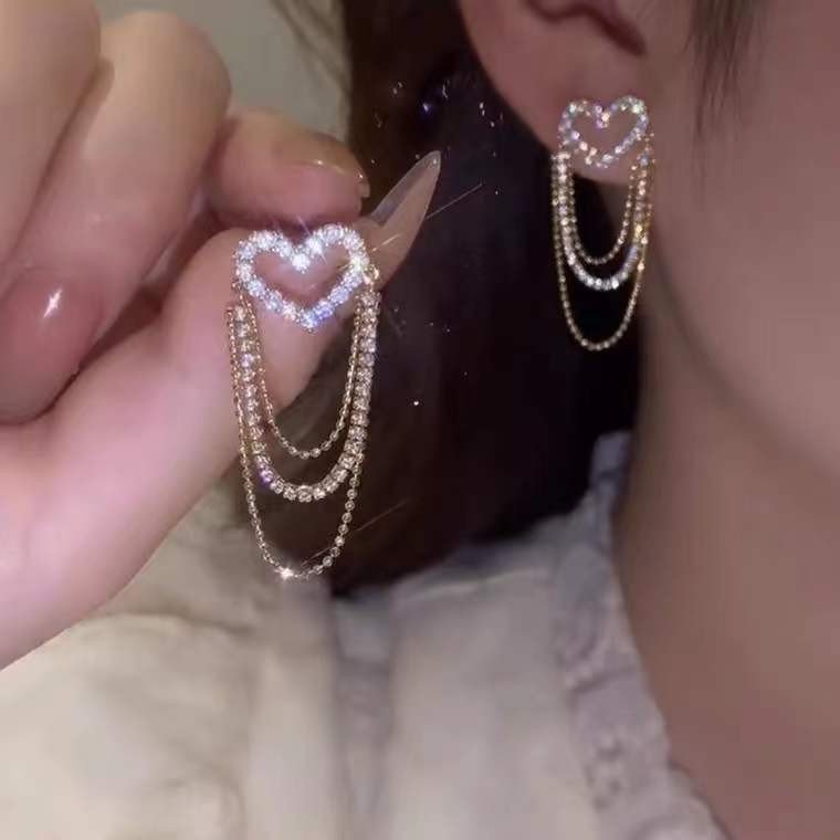 2022 Love Tassel Multi-layer Chain Hot-selling Earrings mysite
