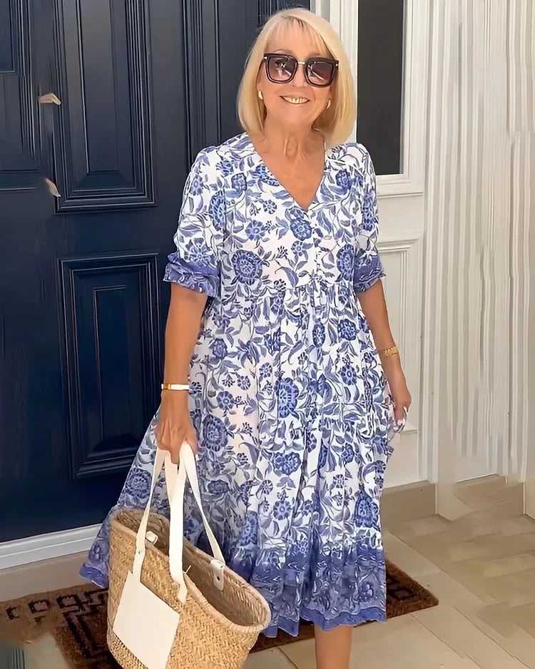 🏆New Style-49%OFF🔥V-neck Bohemian Dress mysite