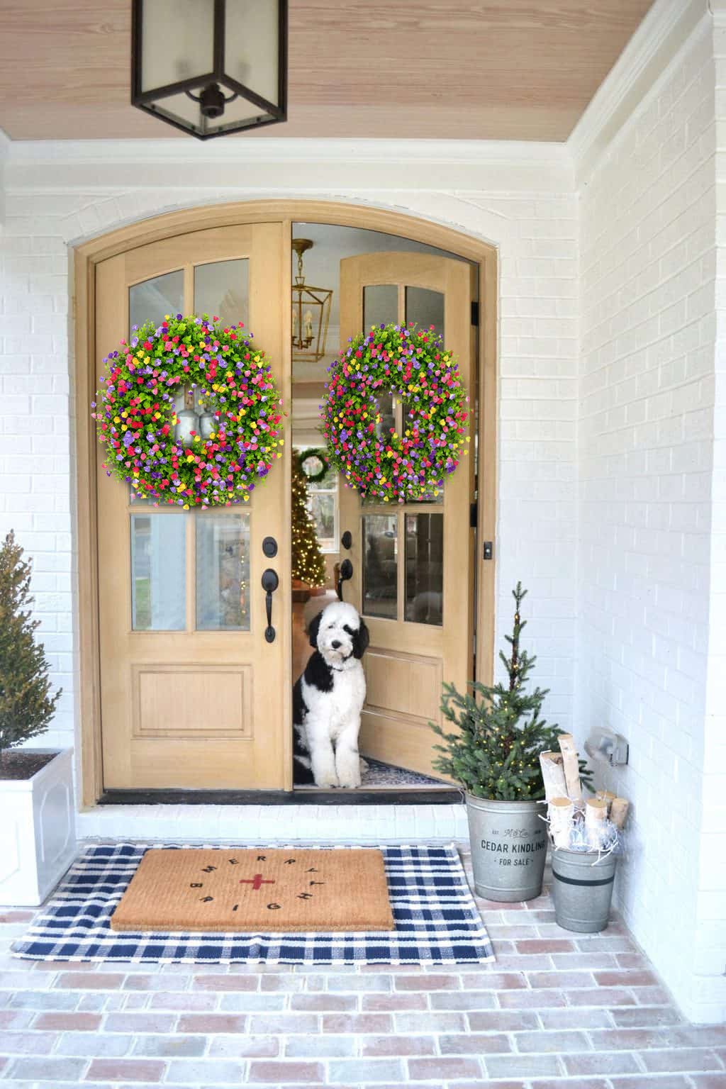 💐🎉Farmhouse Colorful Cottage Wreath(🎁Spring Hot Sale- 32%OFF🎁)