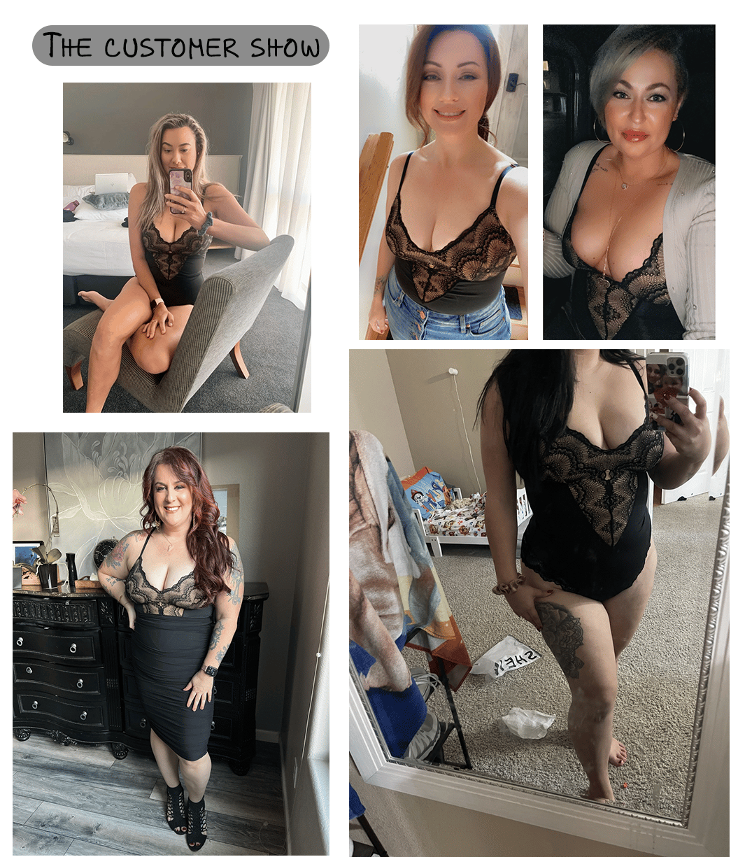 2023 summer Sexy Lace Tummy Control Bodysuit mysite