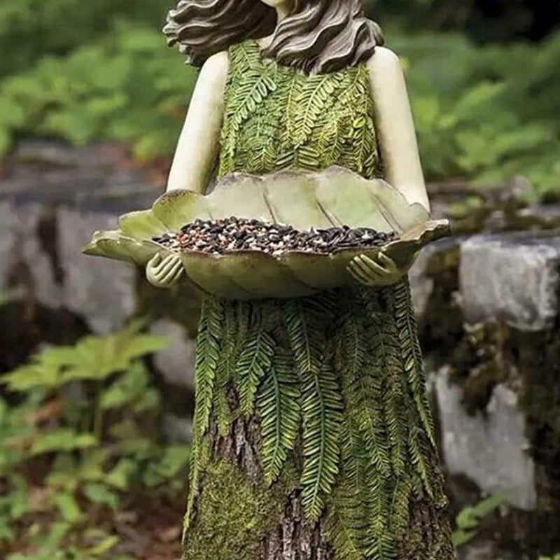 ( 💐🔥 Purchase 2 free birds 1) Forest Girl Bird Feeder - Bird Feeder Fairy Statue mysite