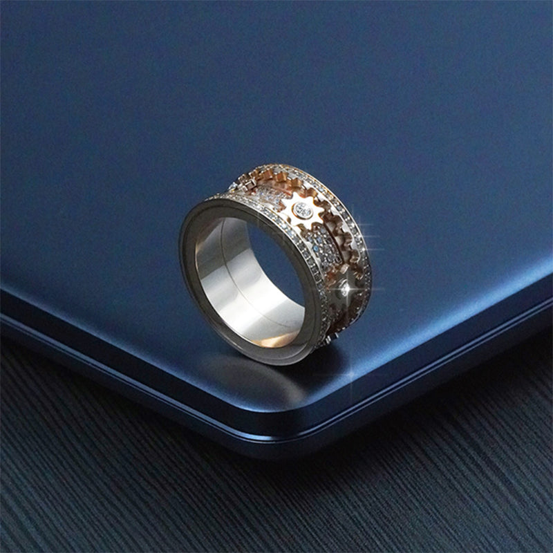 🔥HOT SALE 🔥-Diamond Crystal Gear Ring mysite