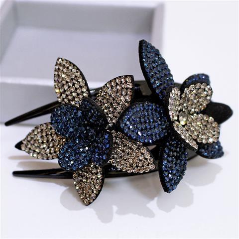 (🍀SPRING HOT SALE🍀)Rhinestone Double Flower Hair Clip mysite