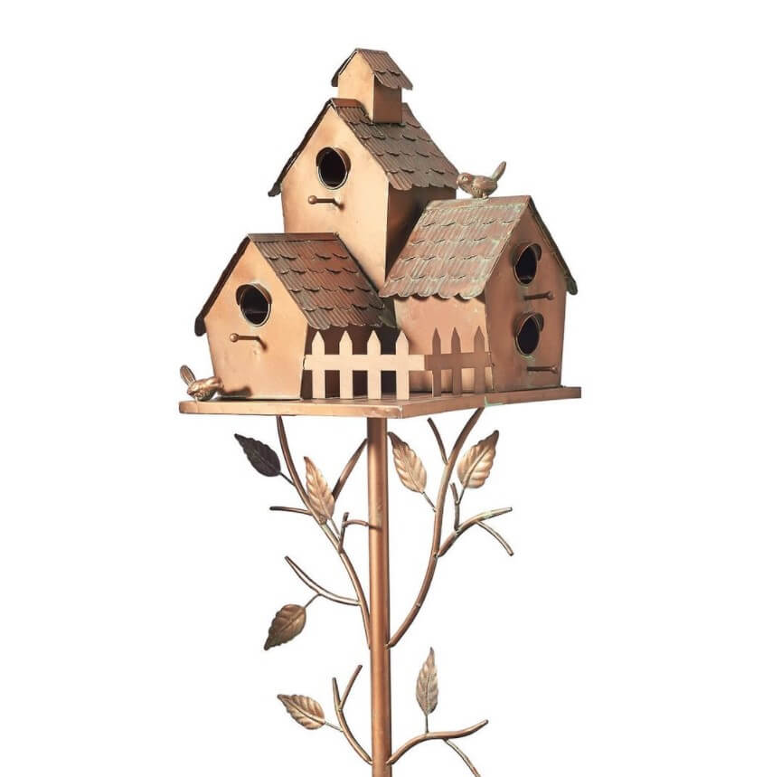 ( garden upgrade)Birdhouse Garden Stakes