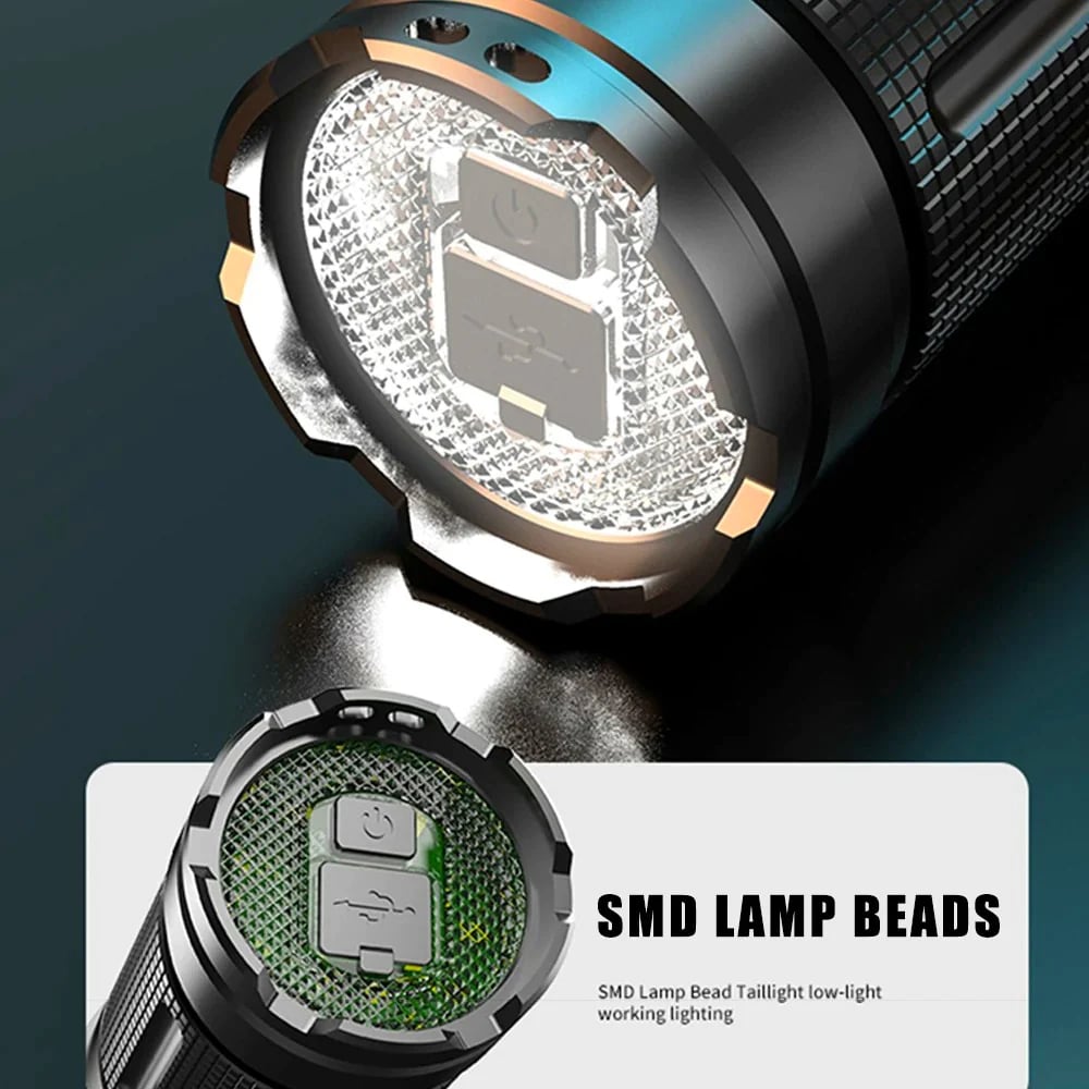 Lantern White 24W LED Flashlight Zoom Tactical High Power Led Flashlights