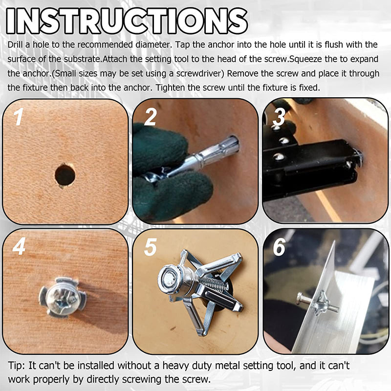 Expansion Screw Petal Nut(50 Pcs) mysite