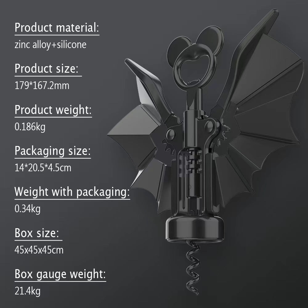 2023 Hot Sales-Spooky Bat Wine Opener mysite