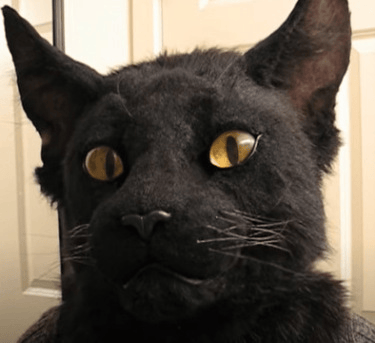 Animal headdress luminescent eyes removable costume mask