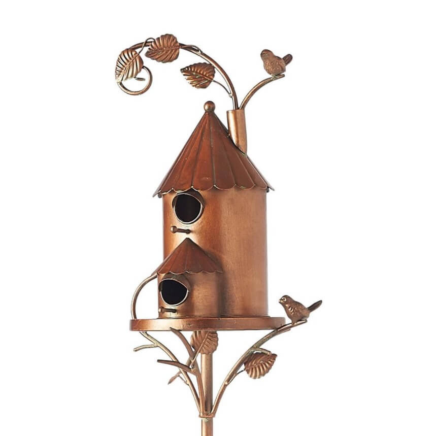 ( garden upgrade)Birdhouse Garden Stakes