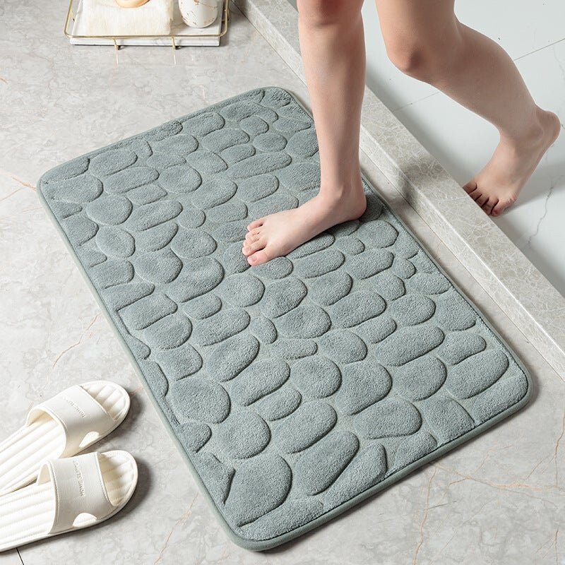 2023 New Arrival Cobblestone Embossed Bathroom Bath Mat mysite