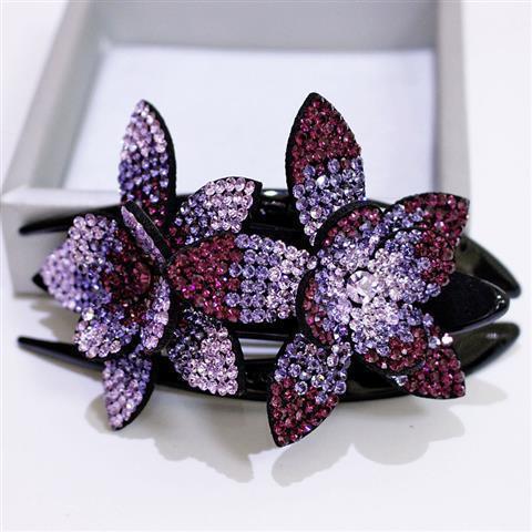 (🍀SPRING HOT SALE🍀)Rhinestone Double Flower Hair Clip mysite