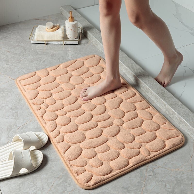 2023 New Arrival Cobblestone Embossed Bathroom Bath Mat mysite