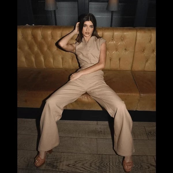 ✨LAST DAY SALE 70% OFF✨Women's Sleeveless Wide-Leg Jumpsuit