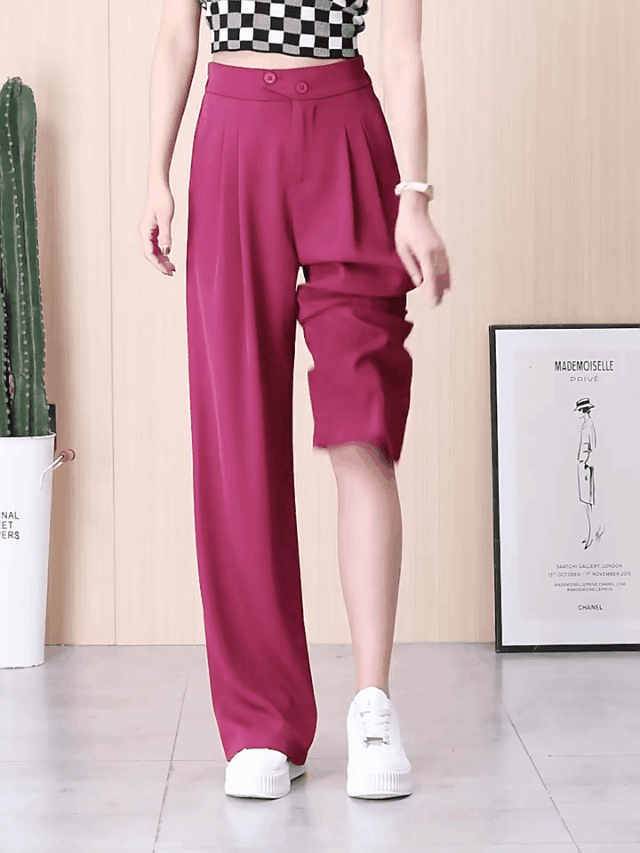 Woman's High waist wide leg pants Loose Pants mysite