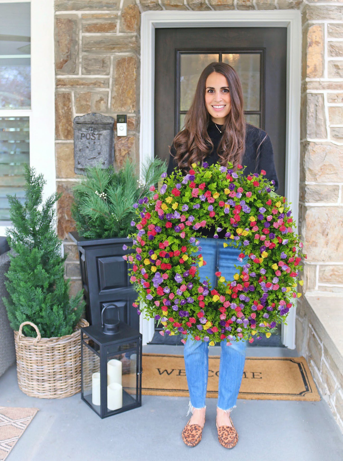 💐🎉Farmhouse Colorful Cottage Wreath(🎁Spring Hot Sale- 32%OFF🎁)