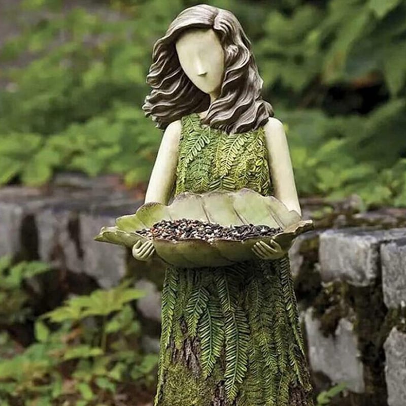 ( 💐🔥 Purchase 2 free birds 1) Forest Girl Bird Feeder - Bird Feeder Fairy Statue mysite