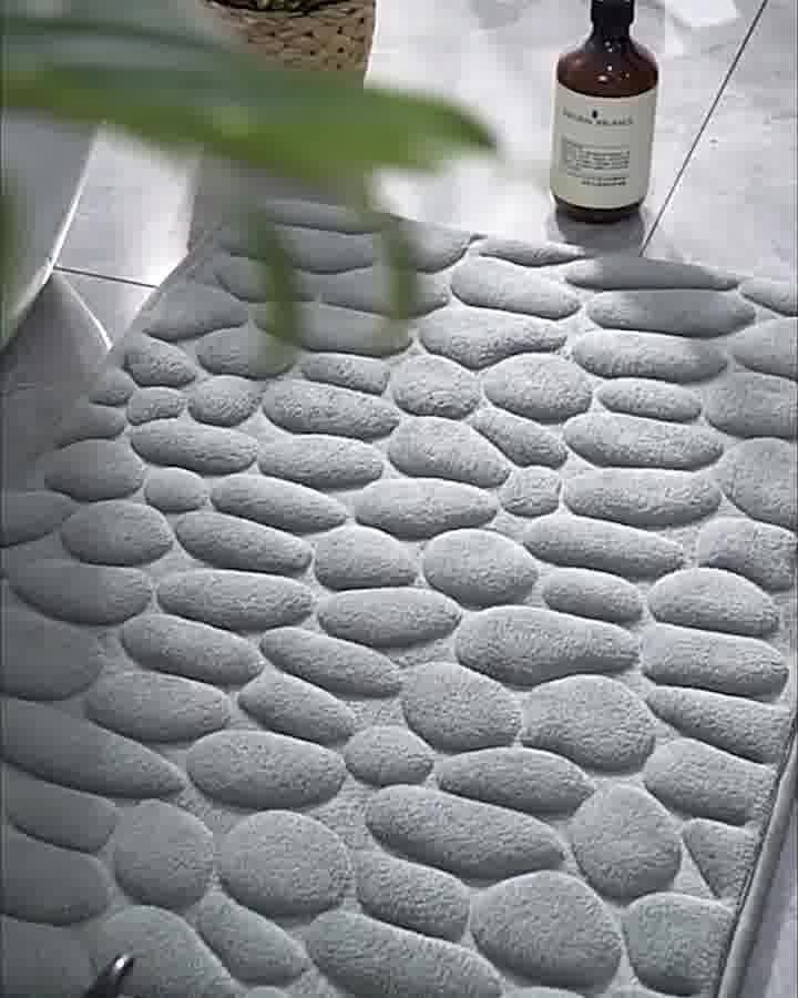 2023 New Arrival Cobblestone Embossed Bathroom Bath Mat mysite