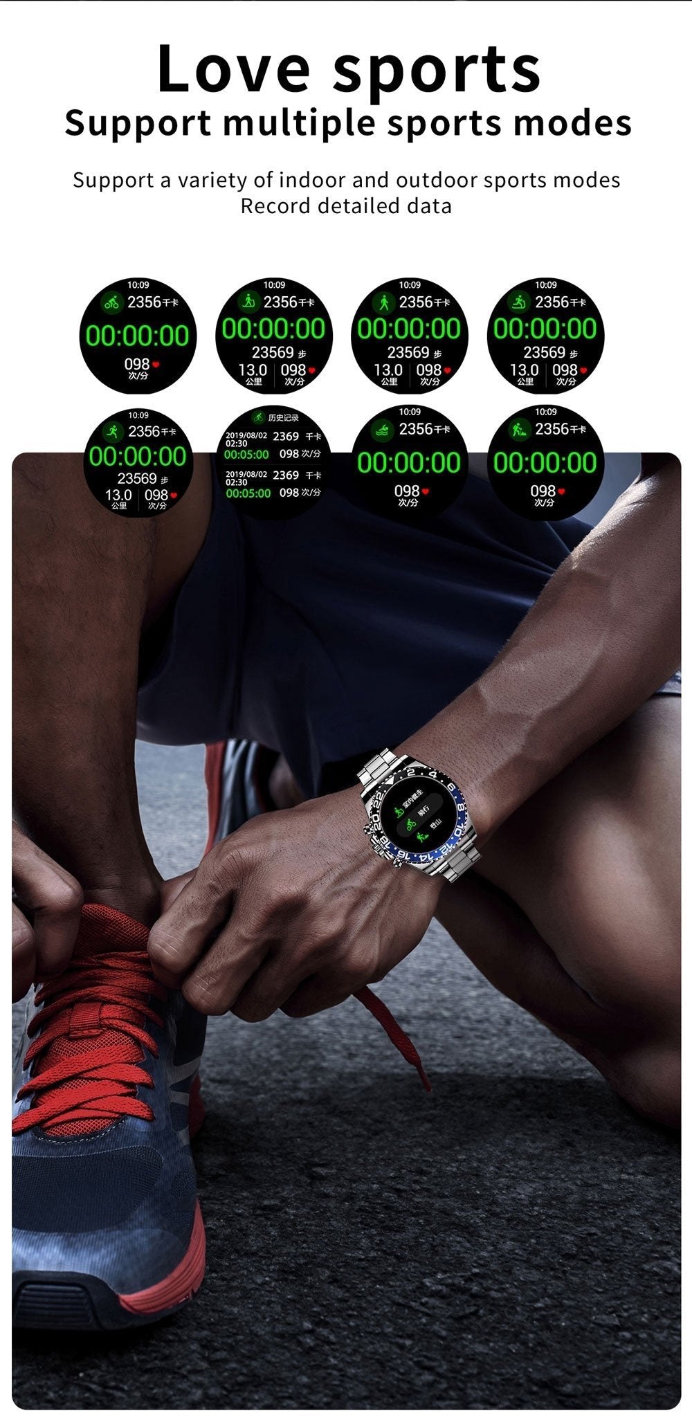 Multifunctional Bluetooth Talk Men's Casual Smart Watch
