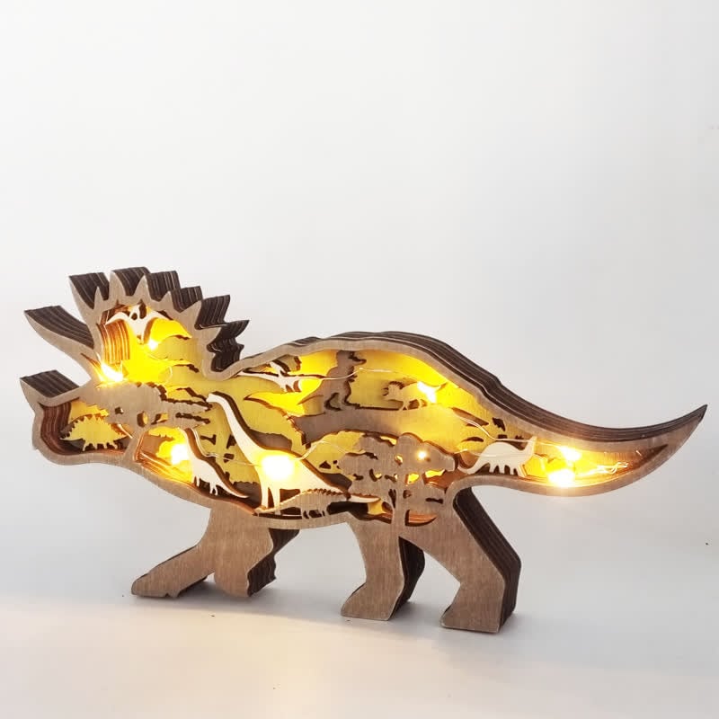 Creative Dinosaur Decoration 3D Tyrannosaurus Statue Desktop Decoration Lights