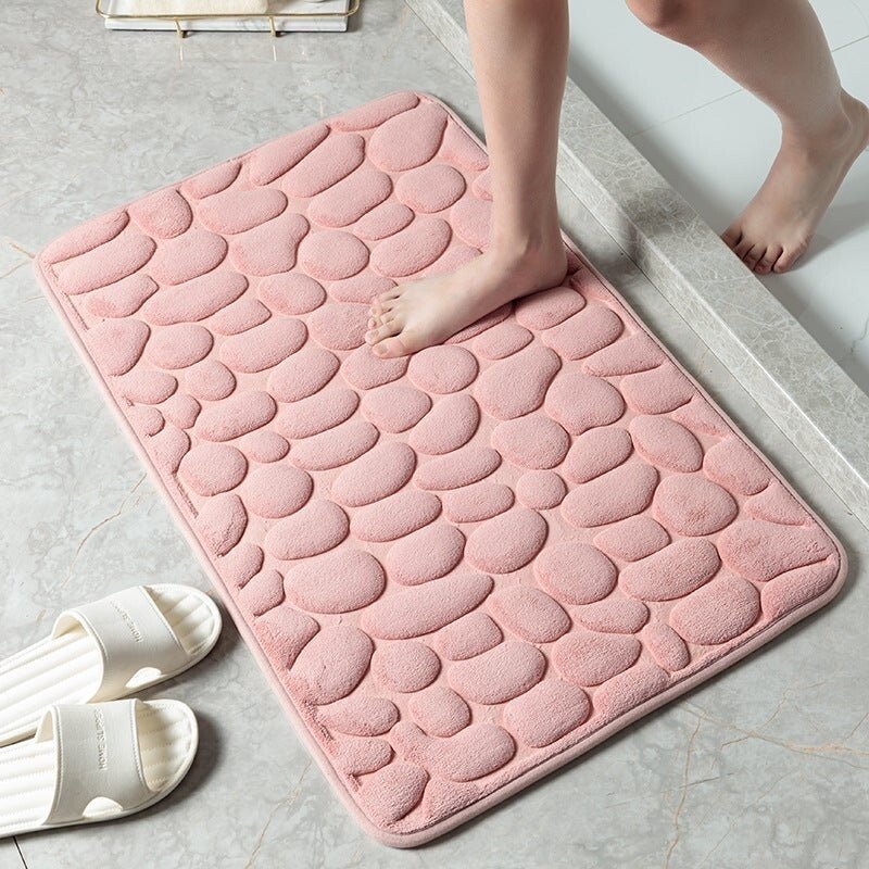 2023 New Arrival Cobblestone Embossed Bathroom Bath Mat mysite