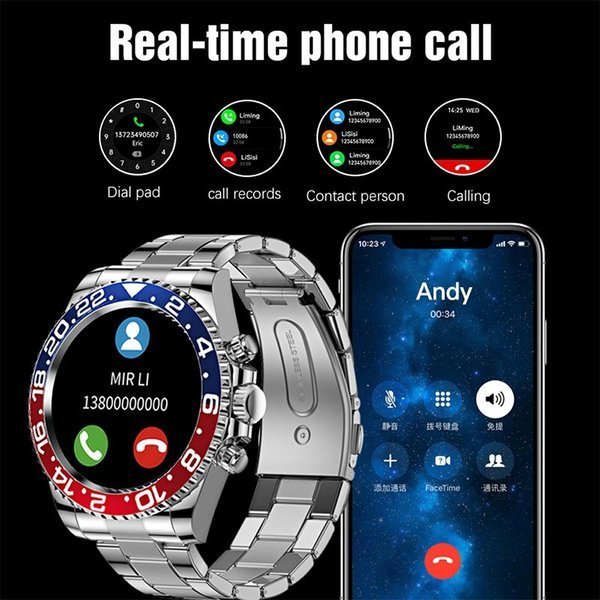 Multifunctional Bluetooth Talk Men's Casual Smart Watch mysite