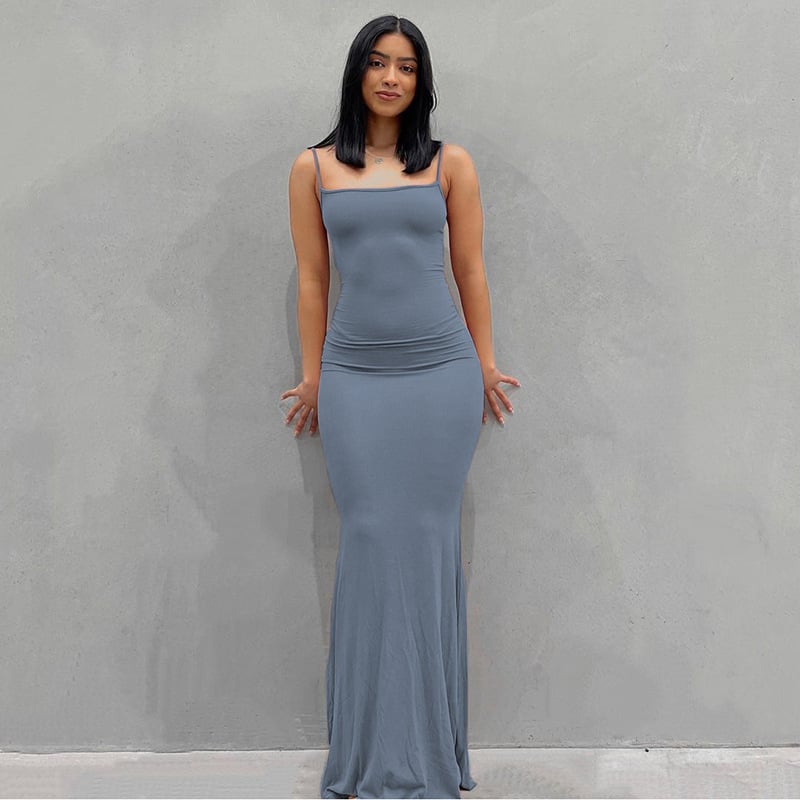 🔥SOFT LOUNGE LONG SLIP DRESS mysite
