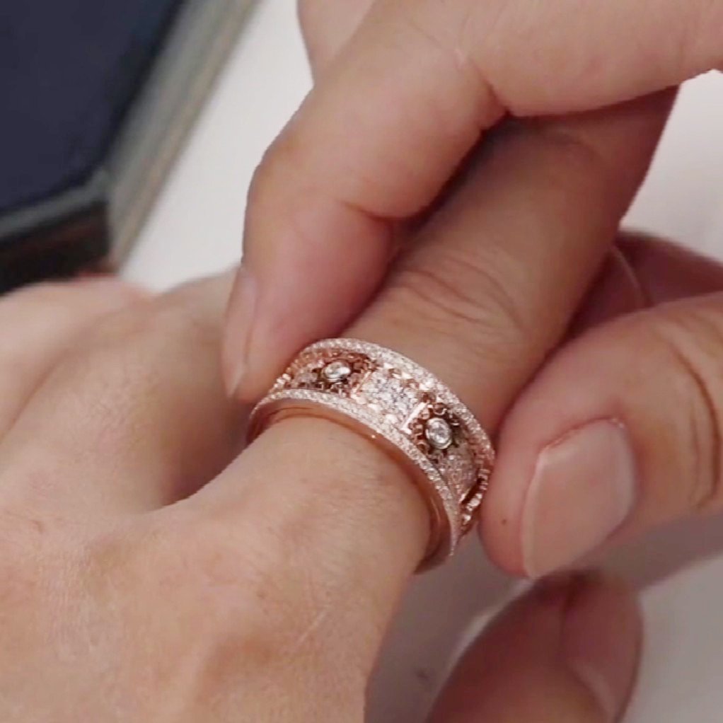 🔥HOT SALE 🔥-Diamond Crystal Gear Ring mysite