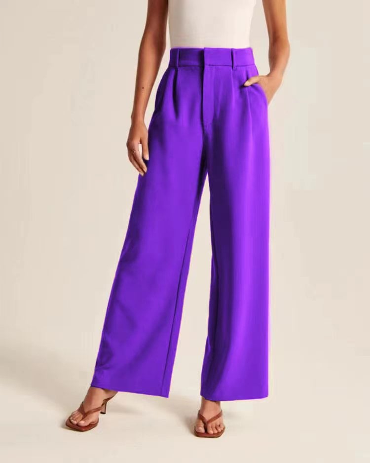 Lightweight Tailored Wide Leg Pants (Buy 2 Free Shipping) mysite