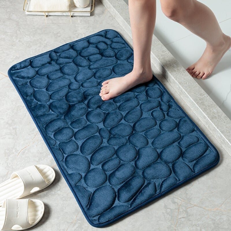 2023 New Arrival Cobblestone Embossed Bathroom Bath Mat mysite