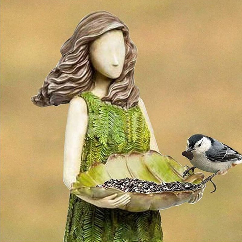 ( 💐🔥 Purchase 2 free birds 1) Forest Girl Bird Feeder - Bird Feeder Fairy Statue mysite