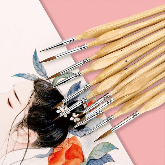11 Pcs Miniature Detail Paint Brush Set mysite