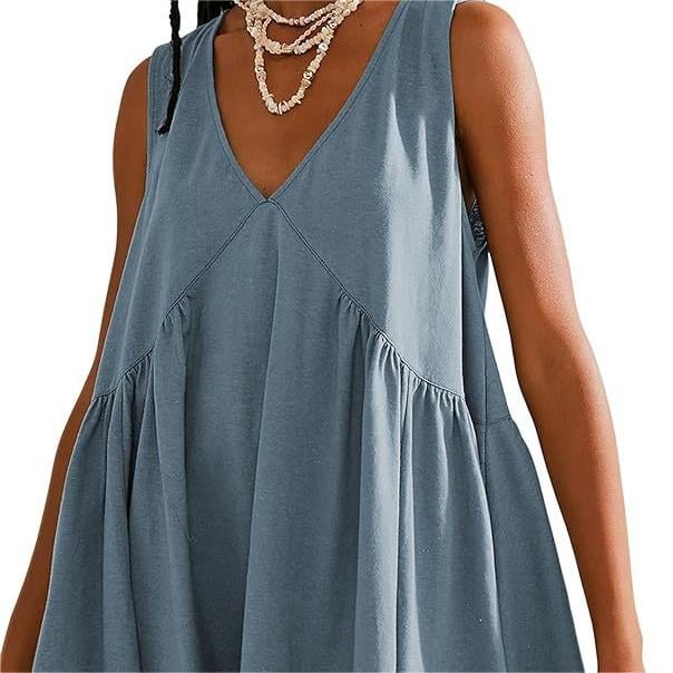 Women's Summer Sleeveless V-Neck Mini Dress , Get product image 18