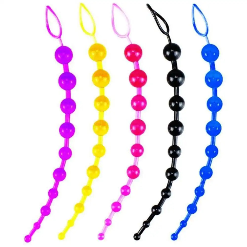 10 Inch Flexible Vibrating Beads Massager – Multicolor Personal Wellness Device