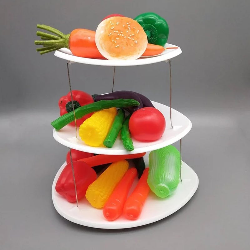 🍇🍨New three-tier foldable party trays