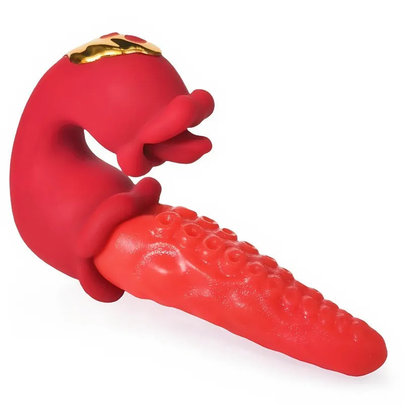 2026 Upgraded 3-in-1 Rose Toy – Automatic Thrusting G-Spot Vibrator & Air-Pulse Clit Sucker, Waterproof Liquid Silicone with Smart Heating🗽