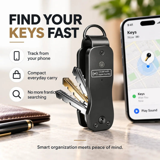 🎉🔑 Smart Key Organizer with Apple Find My — Never Lose Your Keys Again! 📍
