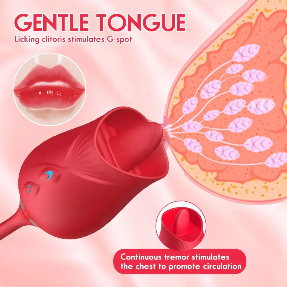 Rose-Inspired Premium Wellness Device with 10 Comfort Modes