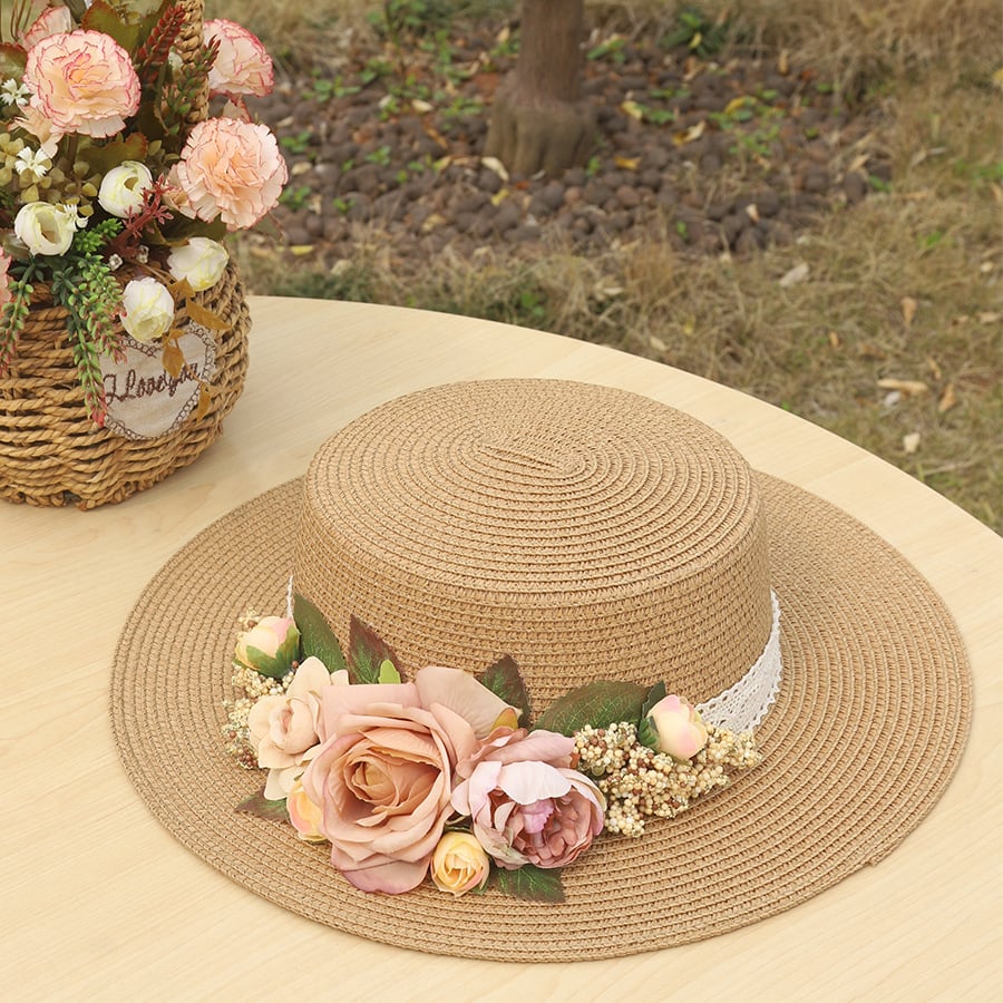 Handmade Woven Flower Straw Hat💥Buy 2 Get 10% OFF