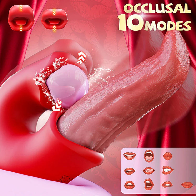 2026 Upgraded 3-in-1 Rose Toy – Automatic Thrusting G-Spot Vibrator & Air-Pulse Clit Sucker, Waterproof Liquid Silicone with Smart Heating🗽