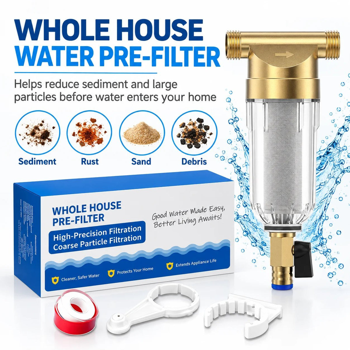 🔥HOT SALE🔥Whole House Water Pre-Filter