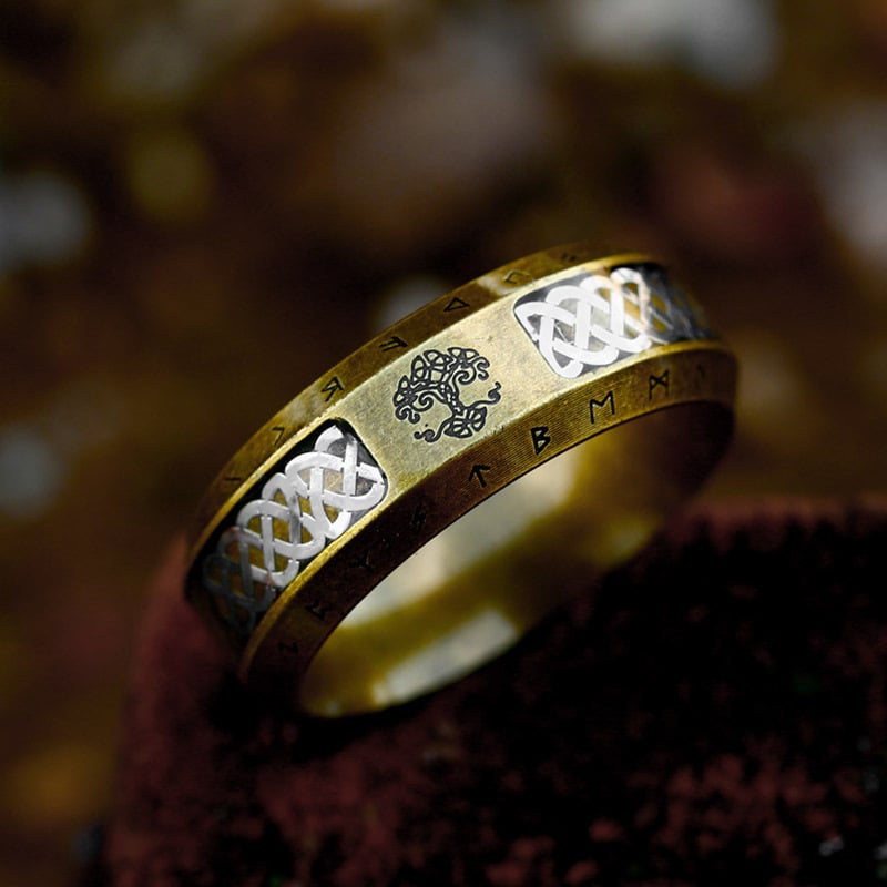 Viking Runes Tree Of life Ring(Buy 3 free shipping)