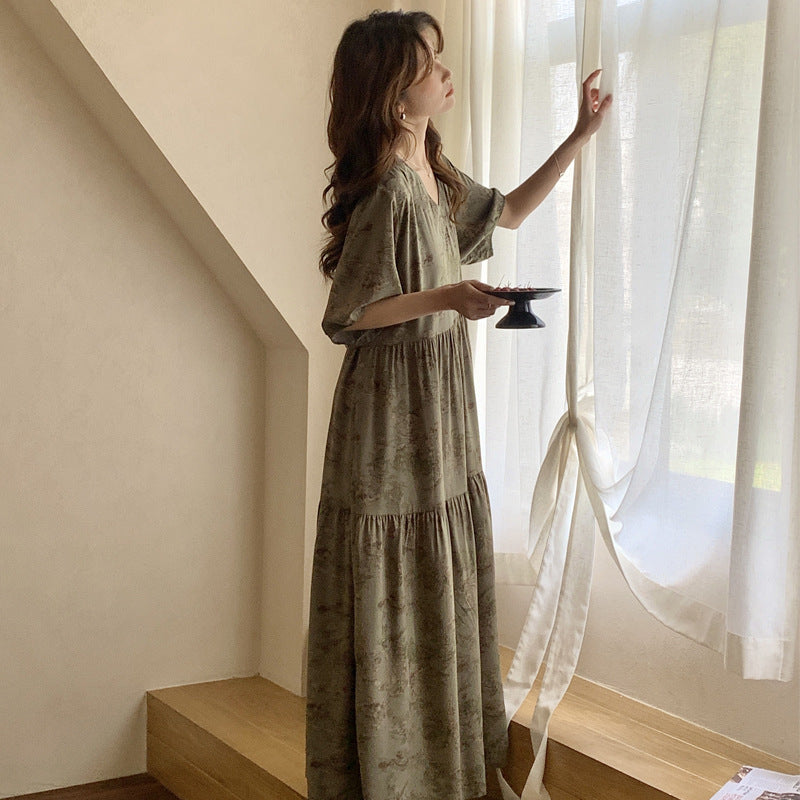 💃Only $35.99💃Women's V-neck Bohemian dress