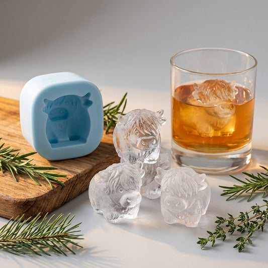 Mini Highland Cow Ice Cube & Dessert Mold Cute 3D Ice for Drinks, Parties & Gifts product image 2