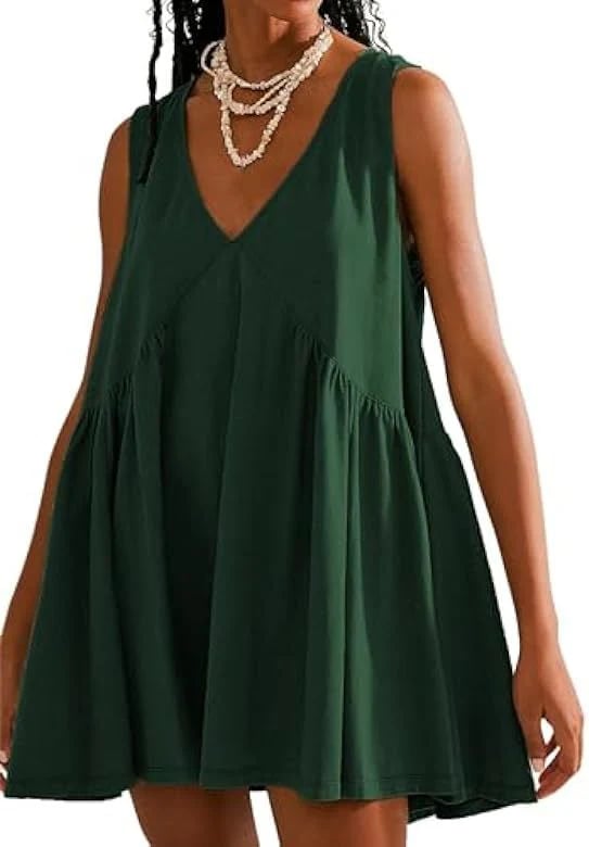 Women's Summer Sleeveless V-Neck Mini Dress , Get product image 6