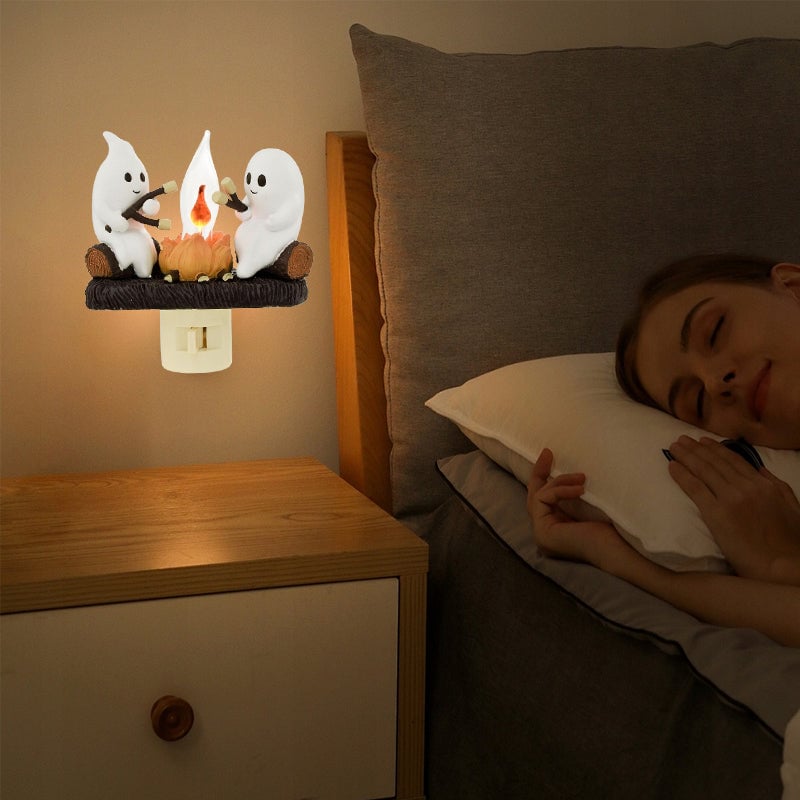 2024 USB Ghost Campfire Flickering Nightlight✨🔥👻BUY 2 Free Shipping