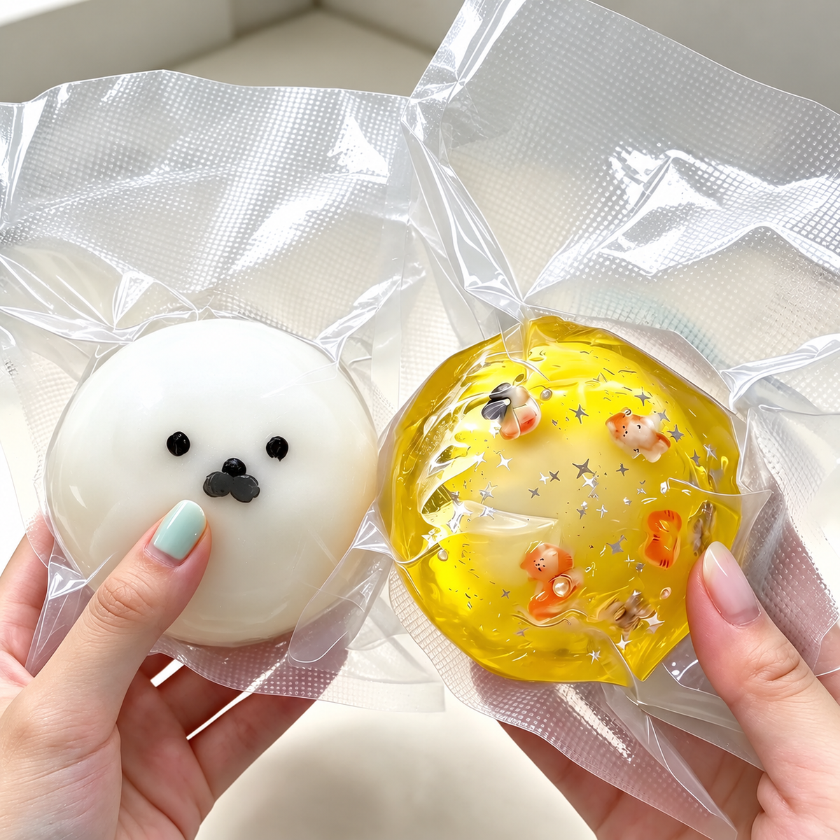 옐로 캣 + 물범 경단 스퀴시