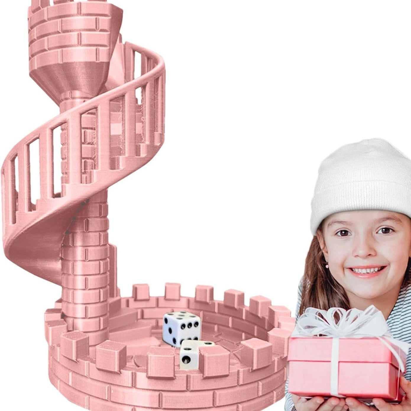 3D Printed Dice Tower – Board Game Accessory & Display Ornament