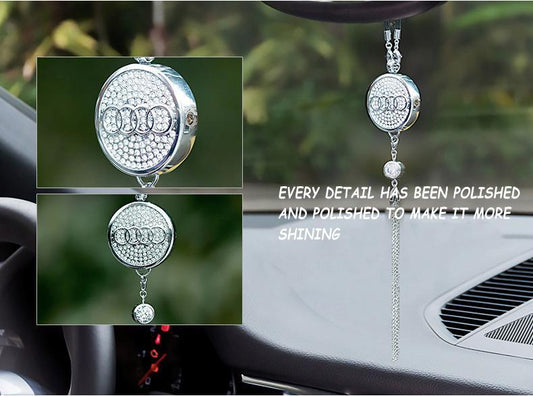 Rearview Mirror Diamond Perfume Pendant